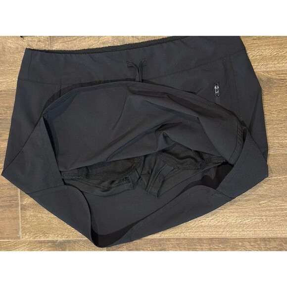 Magellan Womens Skort Black M 3 Zip Pockets Water Repellant Outdoors Fish Gear - Picture 5 of 7